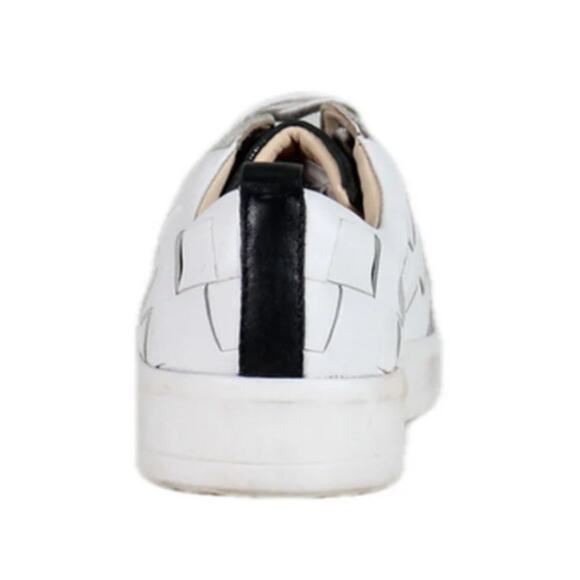 DIBA TRUE Yuli Ana Sneaker in White and Black Leather, Size 11, New in Box - Picture 8 of 16